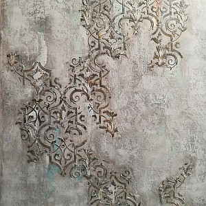 Трафарет - Асатур безшовный - Фотография интерьере 9