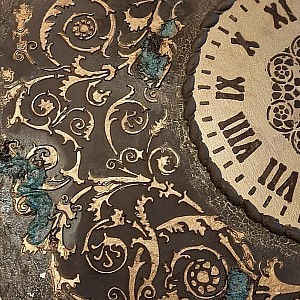 Трафарет - Путь Изобилия круг - Фотография интерьере 3