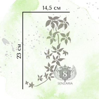 Трафарет - Клематис 1