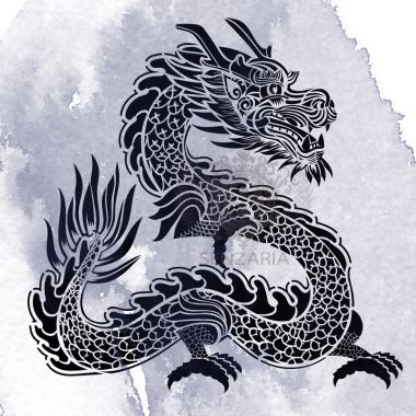 Трафарет - Лунный дракон